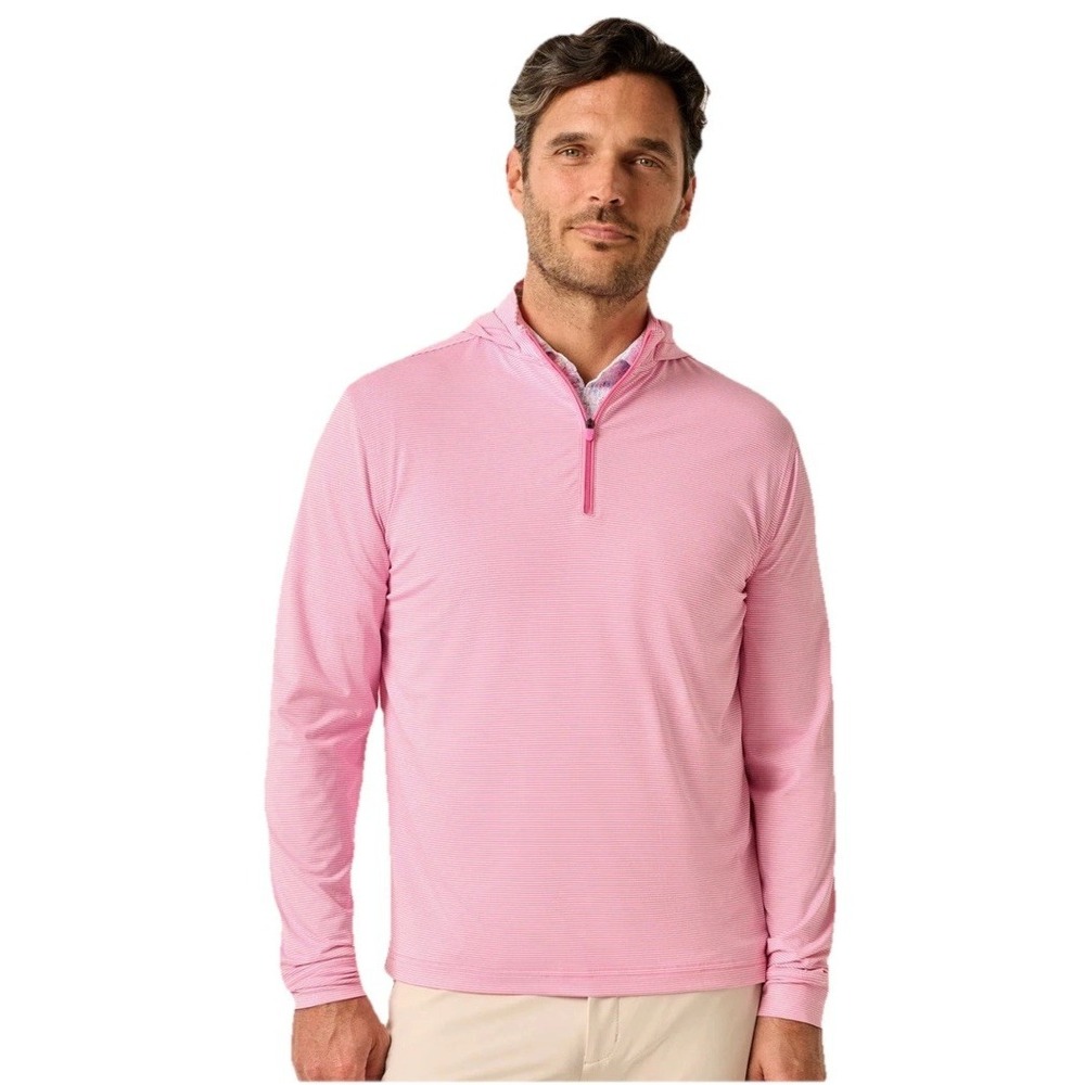 johnnie-O Hybrid Performance 1/4 Zip Hoodie Mens Cabo HYBRID HOODIE Size XXL NWT